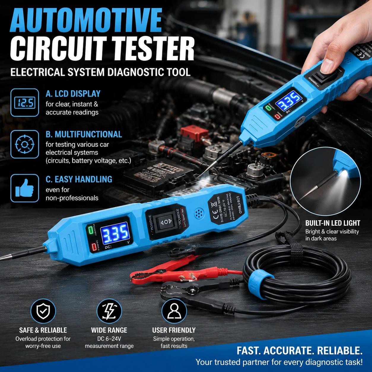 Circuit Breaker Finder - Ferramenta de Diagnóstico Automotivo, Localizador de