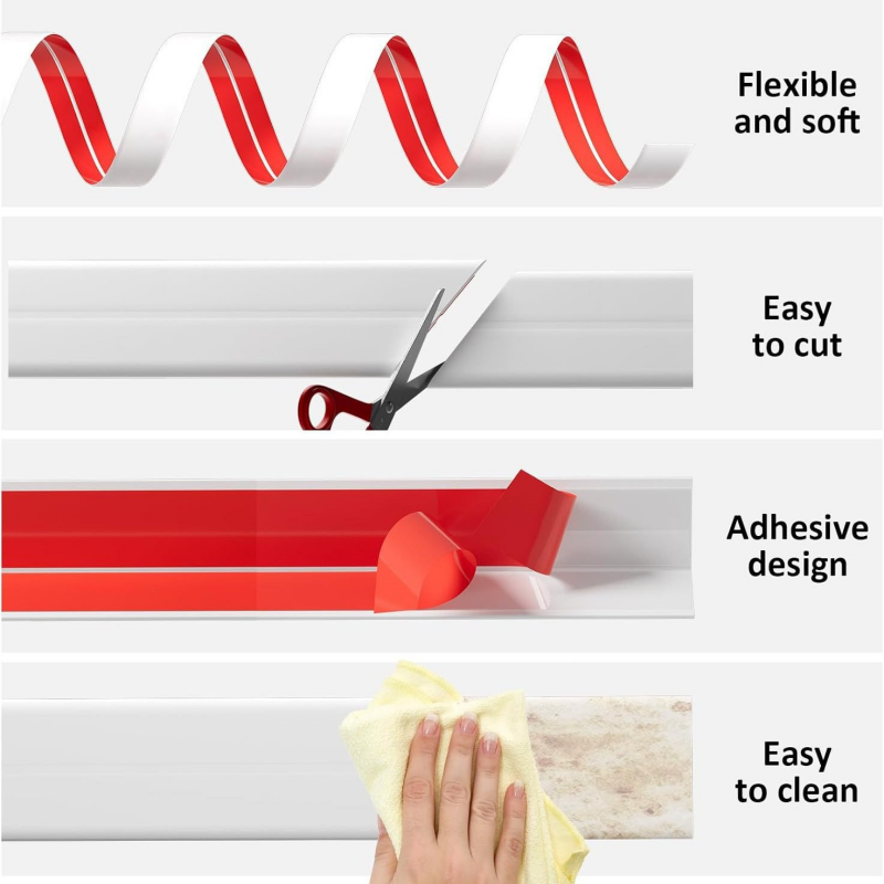 1 Rolo de 3 metros x 2 cm de F - Baseboard Molding Trim avaliação e preço