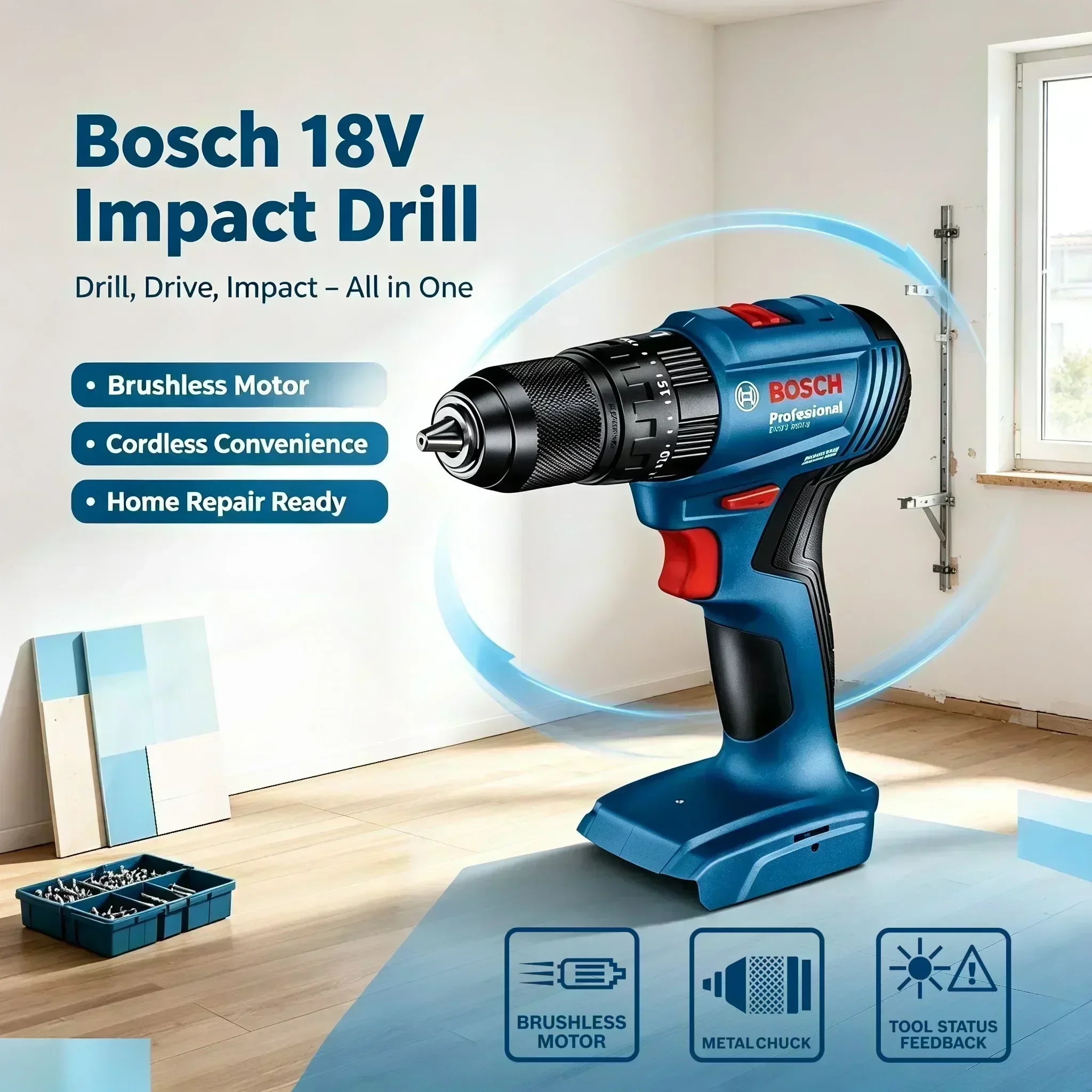 Furadeira de impacto sem fio B - Bosch Drill Gsb 18V avaliação e preço