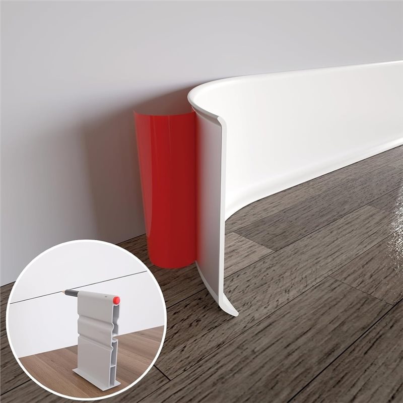 Moldura Flexível para Rodapé,  - Baseboard Molding Trim avaliação e preço