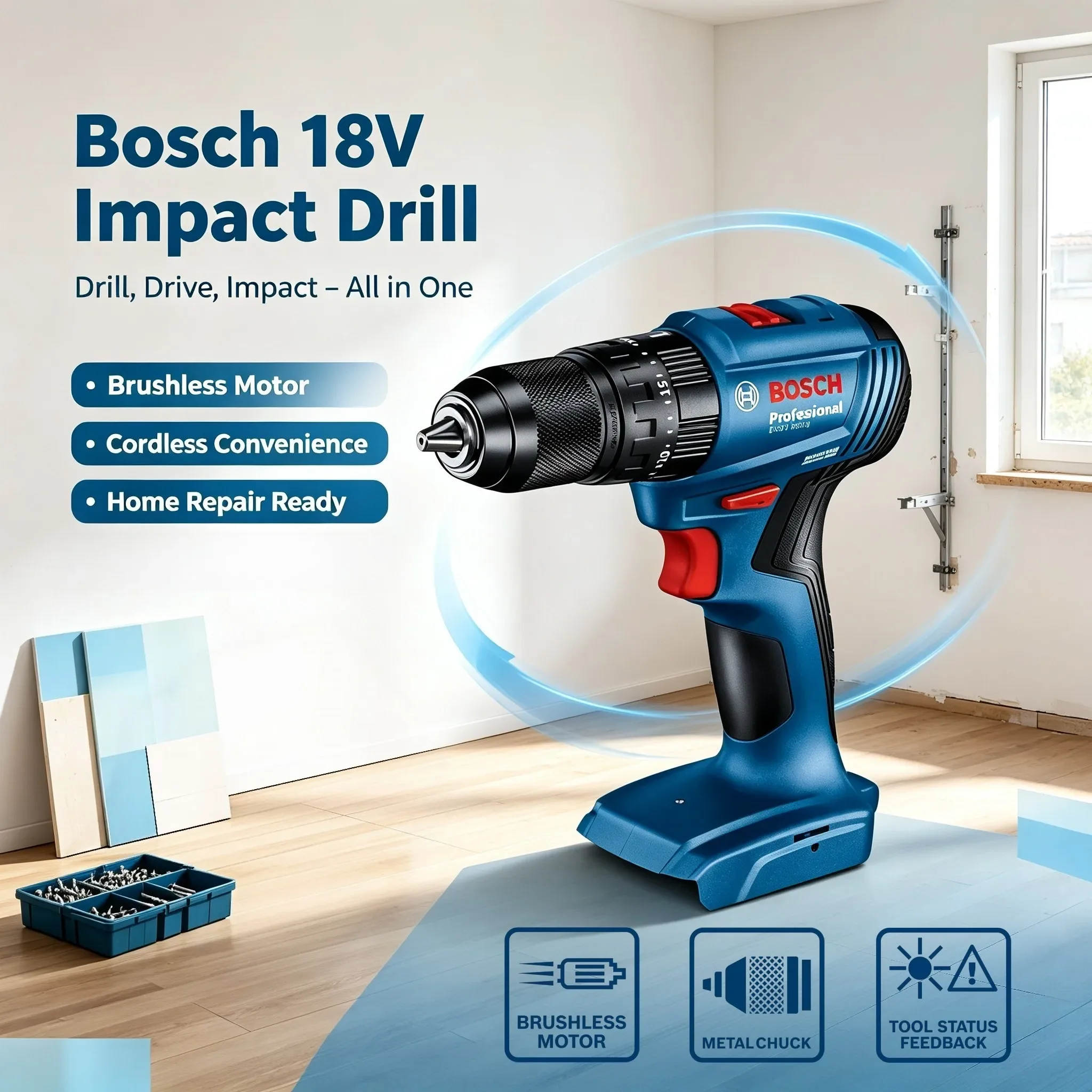 Furadeira de impacto sem fio B - Bosch Drill Gsb 18V avaliação e preço