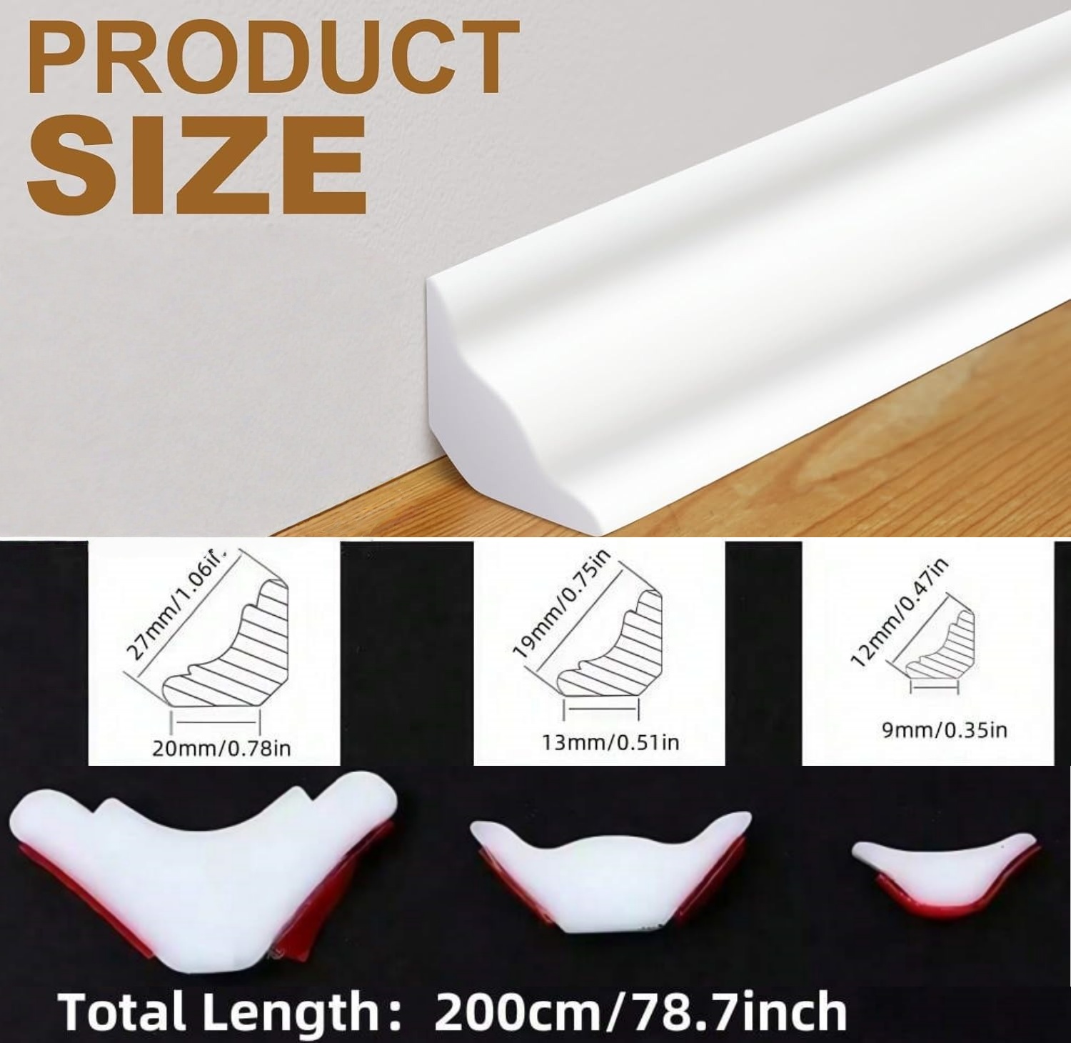 1 unidade de Linha Decorativa  - Baseboard Molding Trim avaliação e preço