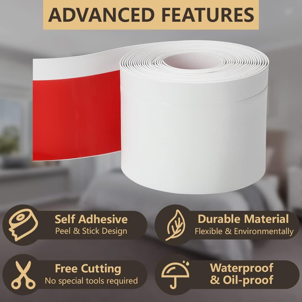 Rodapé de Vinil Flexível Autoa - Baseboard Molding Trim avaliação e preço